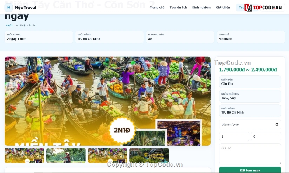 Đồ án,travel,đặt xe du lịch,đặt lịch